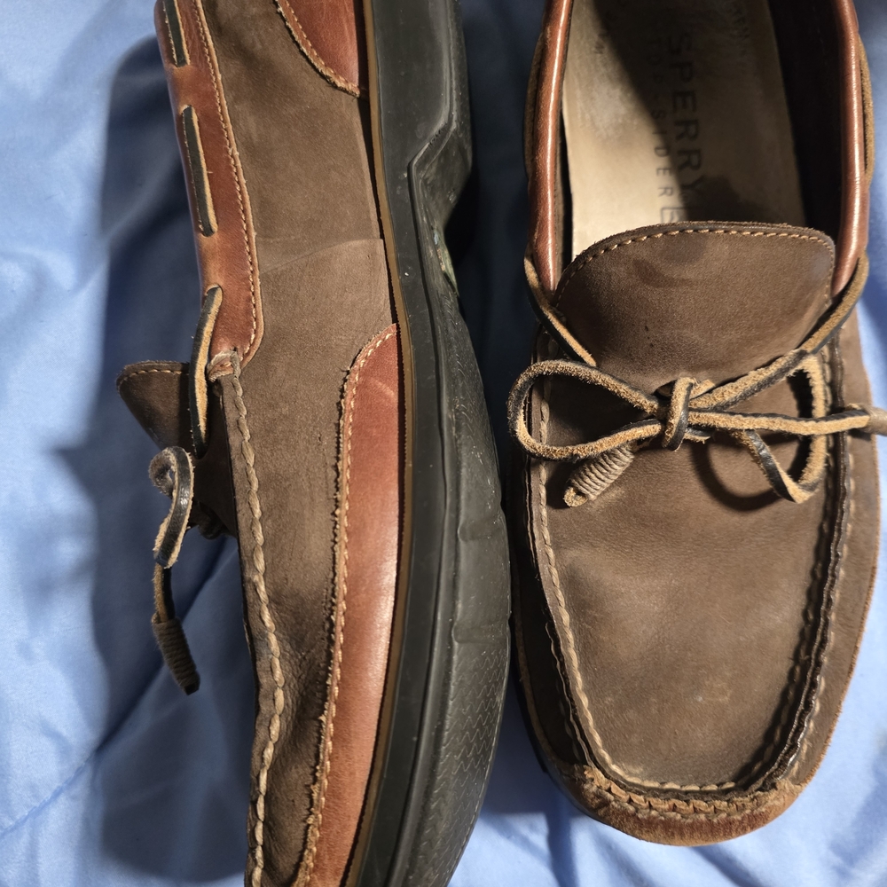 Sperry Brown Leather & Suede Men's Boat Shoes